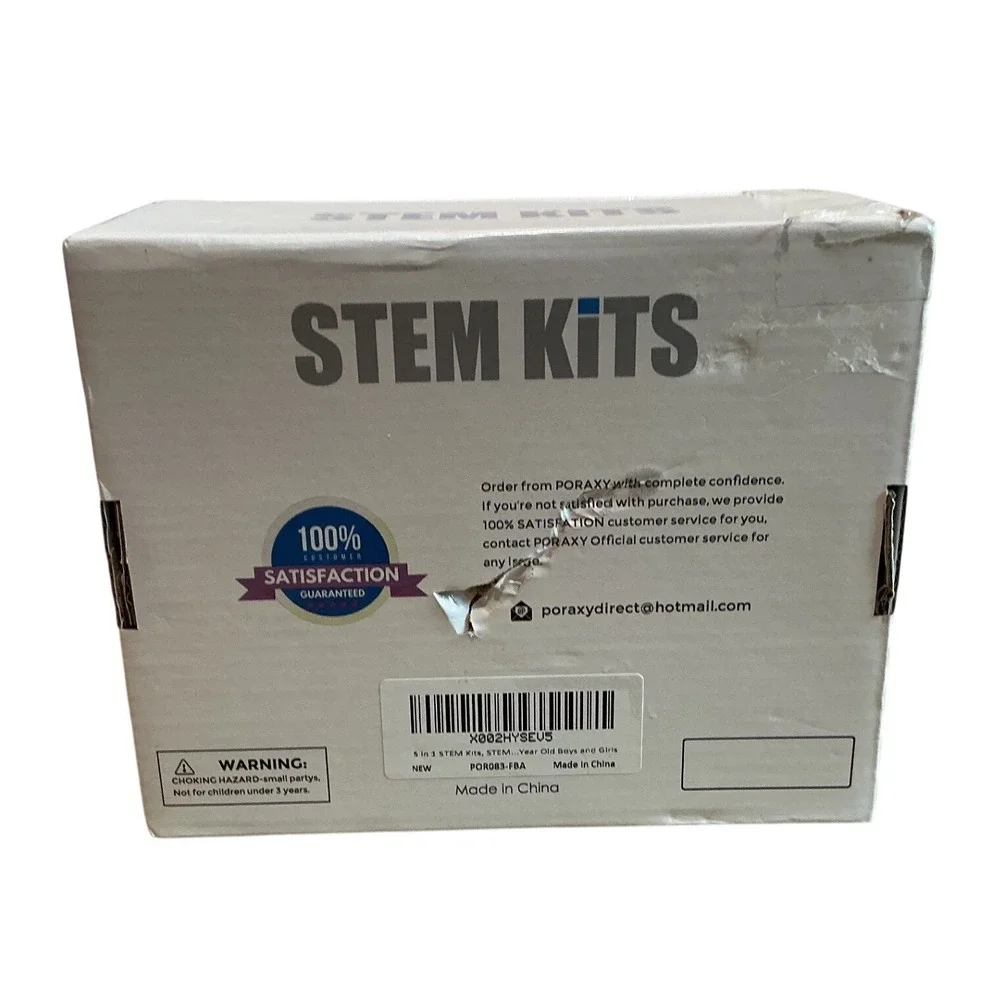 Poraxy STEM Kits 5 in 1 DIY Wooden Building Science Experiments Model POR083-FBA